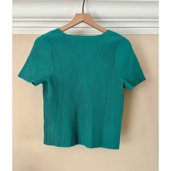 MADEWELL Ottoman Crop Sweater Tee | Turquoise Waters | XL | NWT - Picture 11 of 12